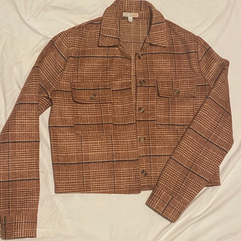 Gianni Bini plaid jacket size medium